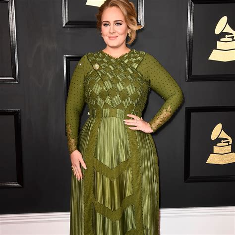 Adele Wears Green Givenchy Dress at the 2017 